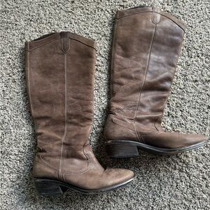 Brown Leather Boots (wider in calf)